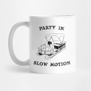 Party in slow motion on pontoon Mug